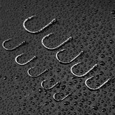 500PCS Premium Fishhooks, 10 Sizes High Carbon Steel Fishing Hooks for Saltwater/Freshwater (3# -12#)